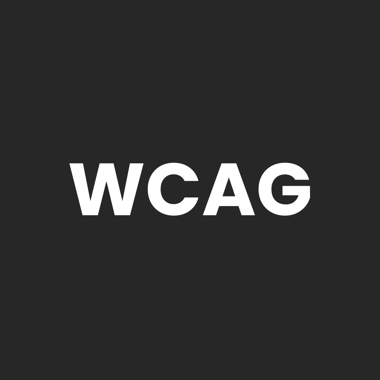 WCAG tillgänglighet